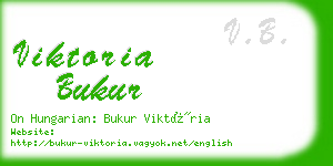 viktoria bukur business card